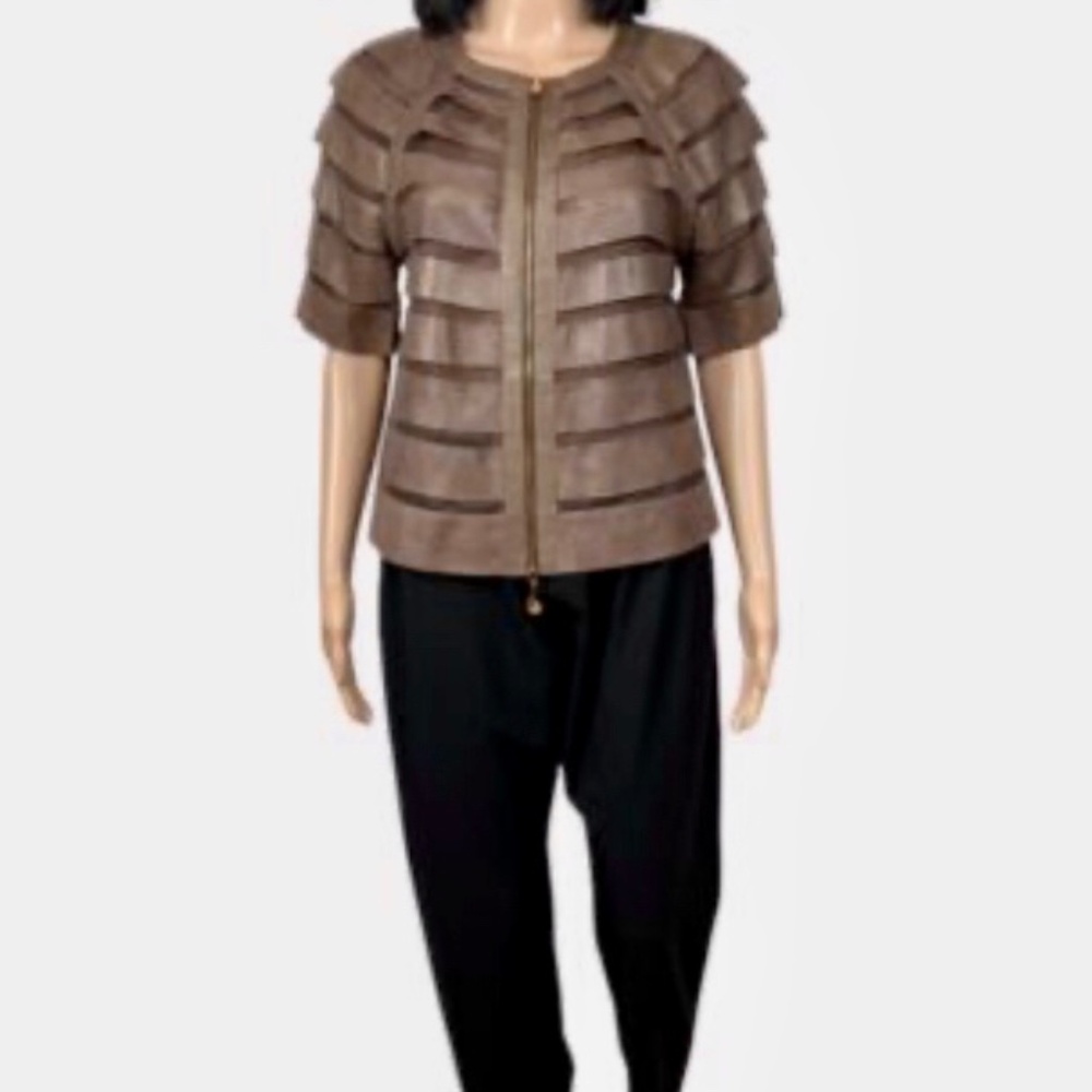 Escada Lamb Leather Evening Jacket - image 6